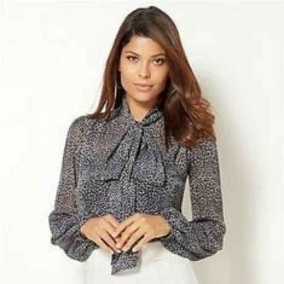 eva mendez Tops - 🌻❤🌻 NWOT EVA MENDEZ ISABELLA BOW BLOUSE!!